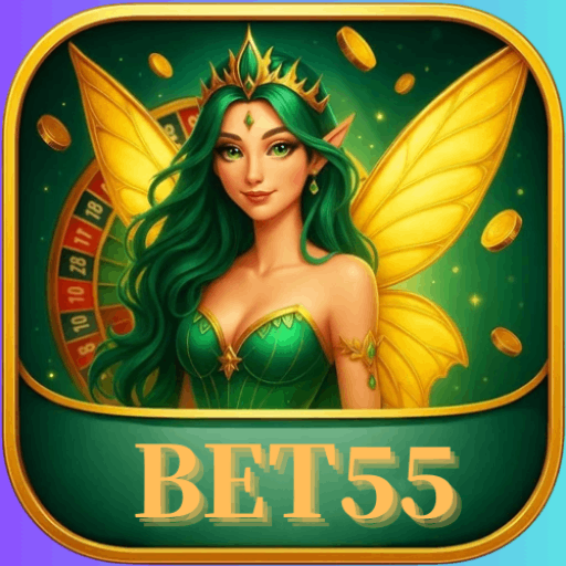 Imagem promocional da BET55 mostrando a plataforma e suas vantagens
